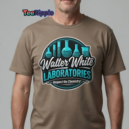 Walter White Laboratories T-Shirt - Breaking Bad Chemistry Tee - Maroon - TeeRipple