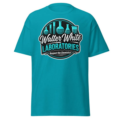 Walter White Laboratories T-Shirt - Breaking Bad Chemistry Tee - Tropical Blue - TeeRipple