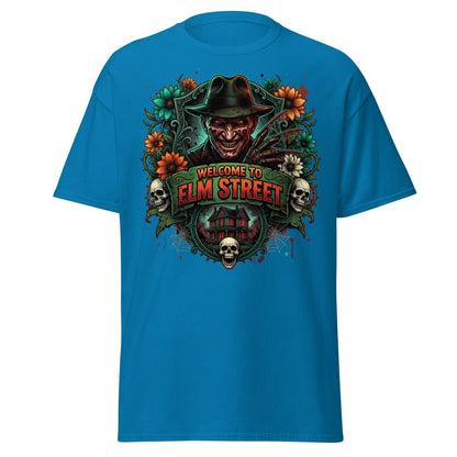 Welcome to Elm Street Freddy Krueger T-Shirt | Horror Tee - Sapphire - TeeRipple