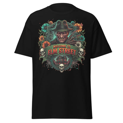 Welcome to Elm Street Freddy Krueger T-Shirt | Horror Tee - Black - TeeRipple