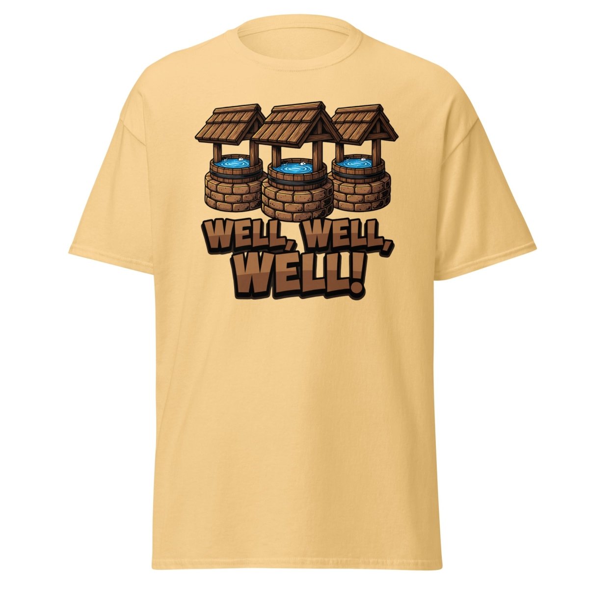 Well Well Well! Funny Pun T-Shirt - Well Pun Graphic Tee - Yellow Haze - TeeRipple