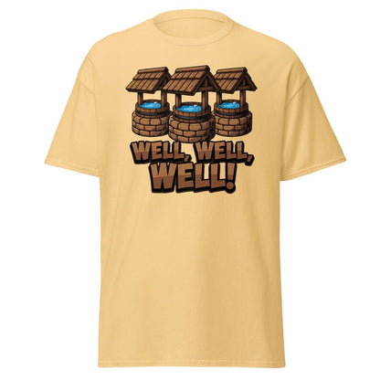 Well Well Well! Funny Pun T-Shirt - Well Pun Graphic Tee - Yellow Haze - TeeRipple