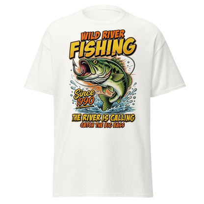 Wild River Fishing Bass T-Shirt - Catch The Big One - White - TeeRipple
