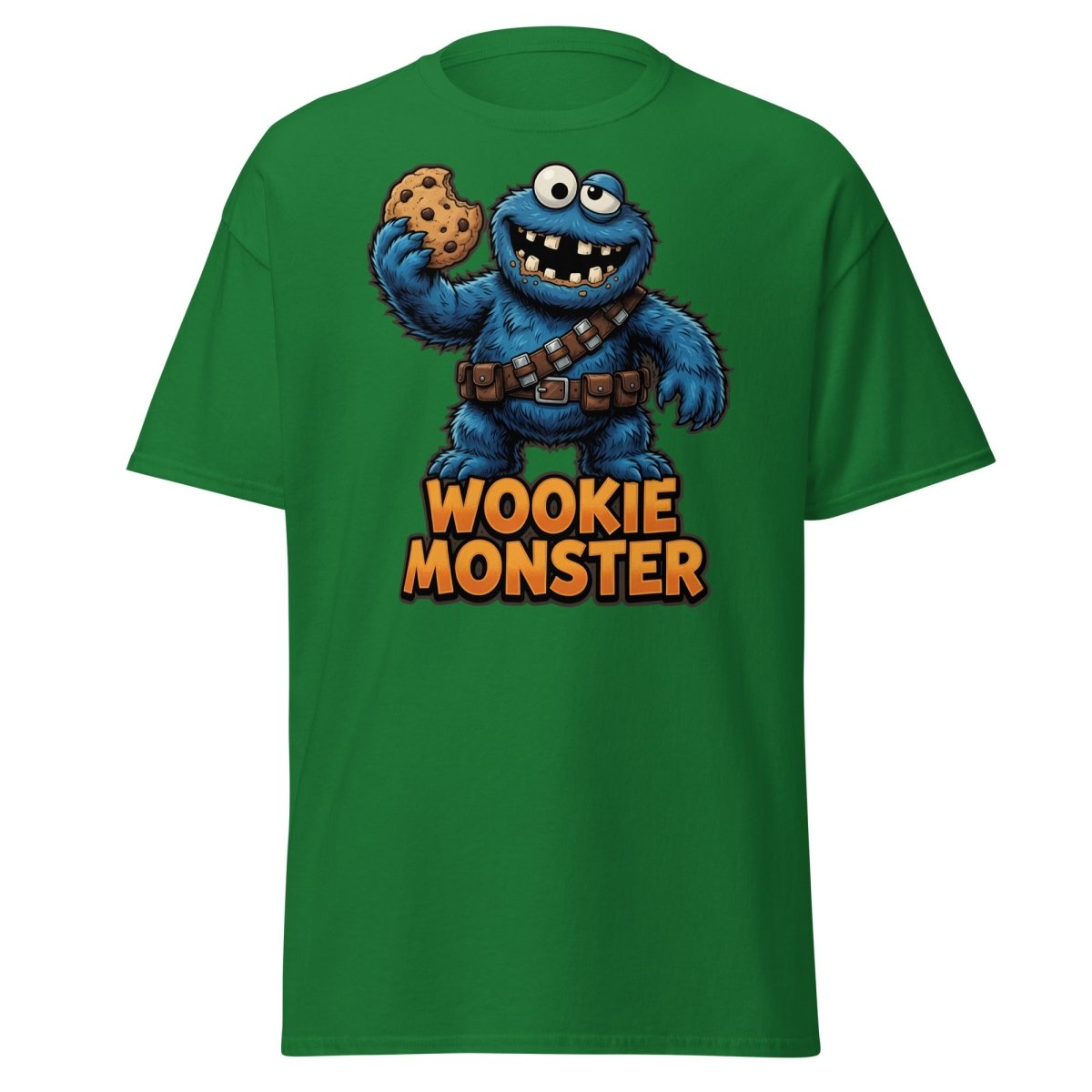 Wookie Monster T-Shirt - Funny Star Wars Cookie Tee - Turf Green - TeeRipple