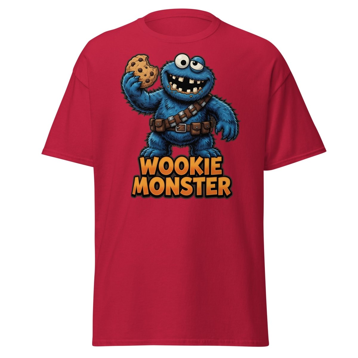 Wookie Monster T-Shirt - Funny Star Wars Cookie Tee - Cardinal - TeeRipple