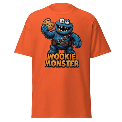 Wookie Monster T-Shirt - Funny Star Wars Cookie Tee - Orange - TeeRipple