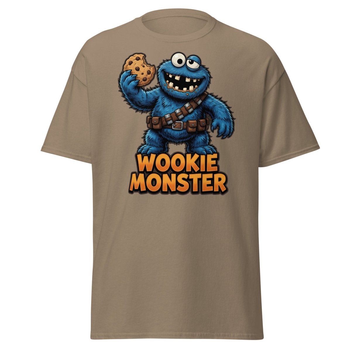 Wookie Monster T-Shirt - Funny Star Wars Cookie Tee - Brown Savana - TeeRipple