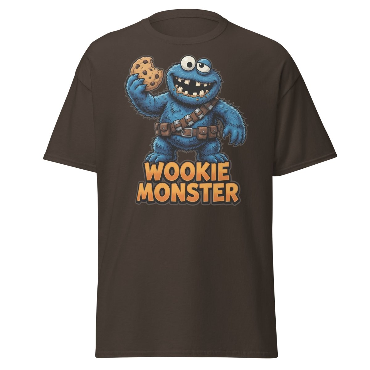 Wookie Monster T-Shirt - Funny Star Wars Cookie Tee - Dark Chocolate - TeeRipple