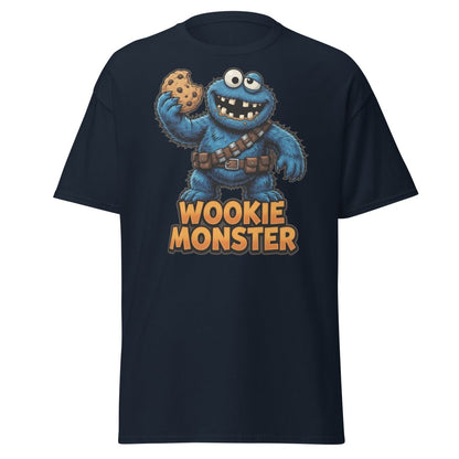 Wookie Monster T-Shirt - Funny Star Wars Cookie Tee - Navy - TeeRipple