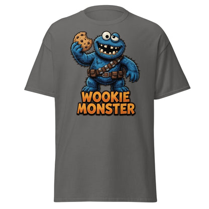 Wookie Monster T-Shirt - Funny Star Wars Cookie Tee - Charcoal - TeeRipple