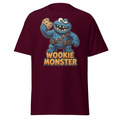 Wookie Monster T-Shirt - Funny Star Wars Cookie Tee - Maroon - TeeRipple