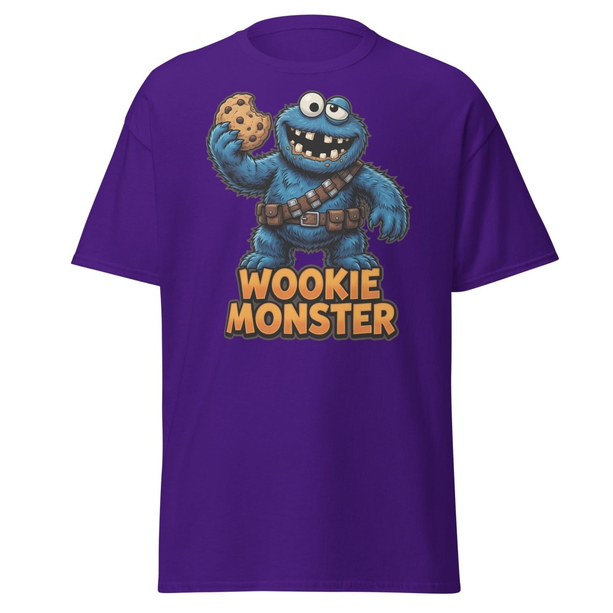 Wookie Monster T-Shirt - Funny Star Wars Cookie Tee - Purple - TeeRipple