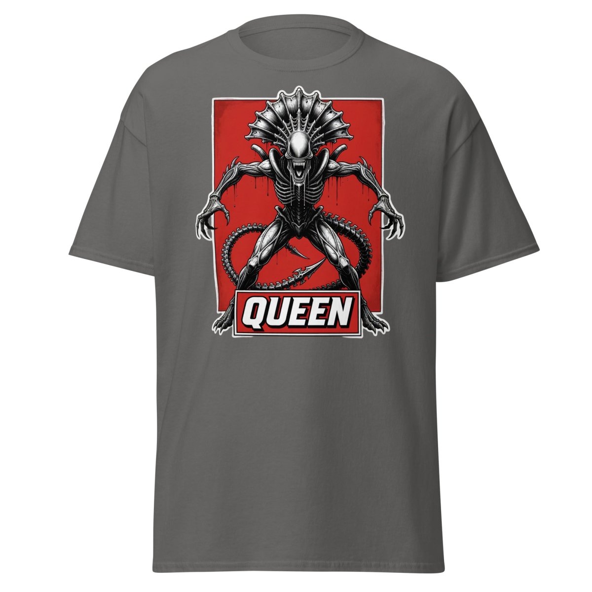 Xenomorph Queen Alien T-Shirt – Sci - Fi Horror Graphic Tee - Charcoal - TeeRipple