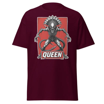 Xenomorph Queen Alien T-Shirt – Sci - Fi Horror Graphic Tee - Maroon - TeeRipple