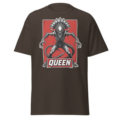 Xenomorph Queen Alien T-Shirt – Sci - Fi Horror Graphic Tee - Dark Chocolate - TeeRipple
