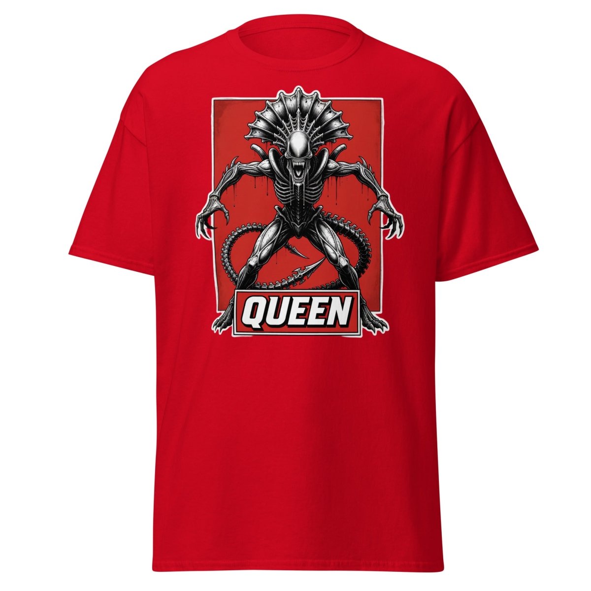 Xenomorph Queen Alien T-Shirt – Sci - Fi Horror Graphic Tee - Red - TeeRipple