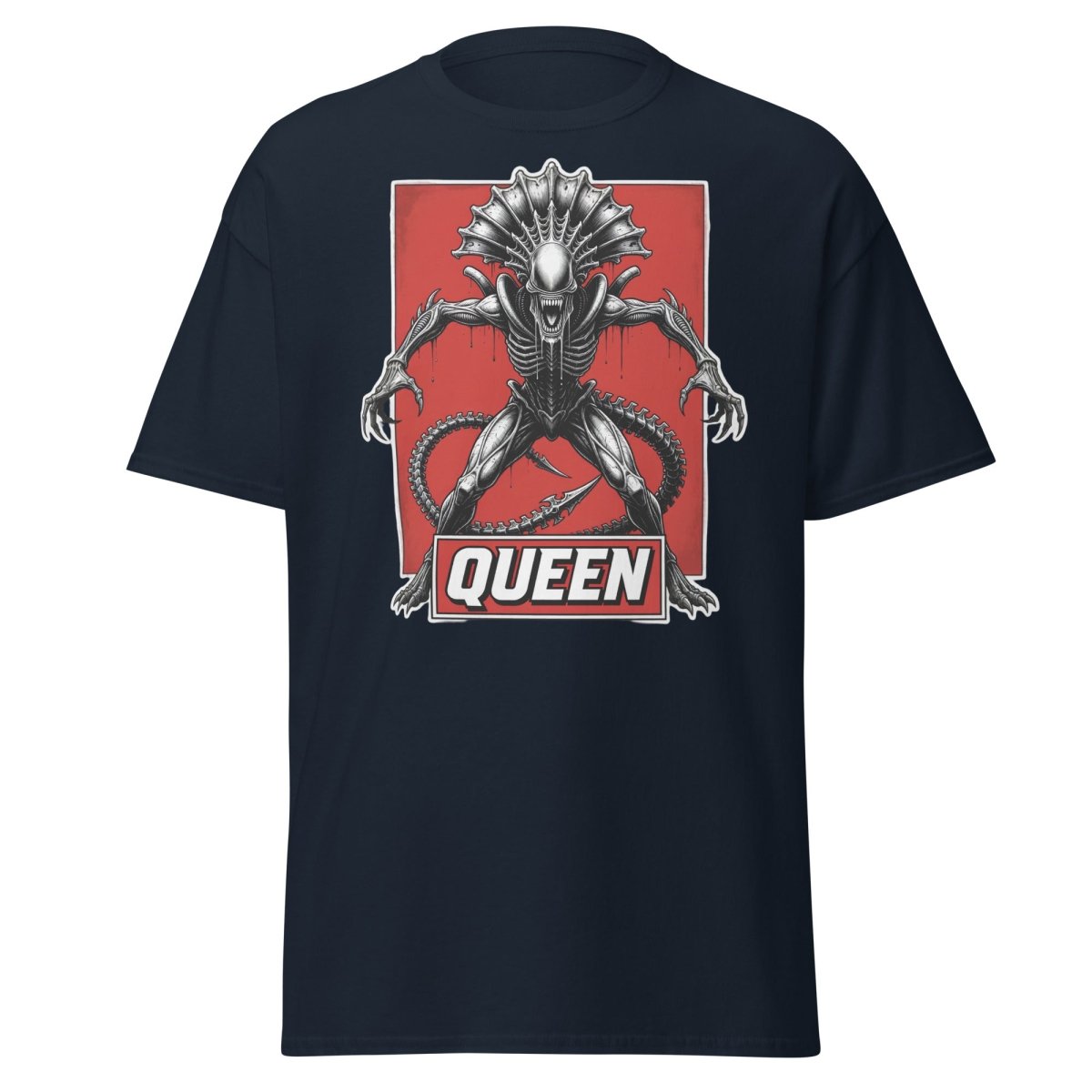 Xenomorph Queen Alien T-Shirt – Sci - Fi Horror Graphic Tee - Navy - TeeRipple