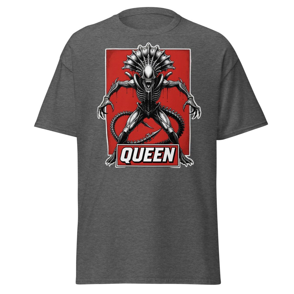 Xenomorph Queen Alien T-Shirt – Sci - Fi Horror Graphic Tee - Dark Heather - TeeRipple