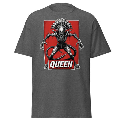 Xenomorph Queen Alien T-Shirt – Sci - Fi Horror Graphic Tee - Dark Heather - TeeRipple