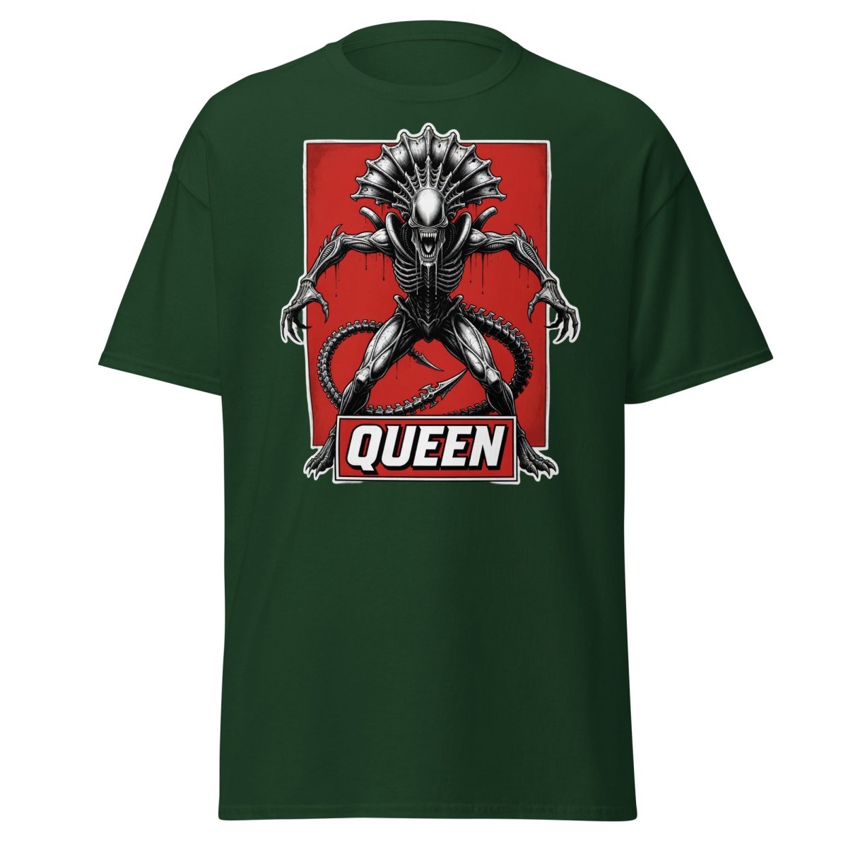 Xenomorph Queen Alien T-Shirt – Sci - Fi Horror Graphic Tee - Forest Green - TeeRipple