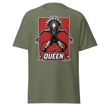Xenomorph Queen Alien T-Shirt – Sci - Fi Horror Graphic Tee - Military Green - TeeRipple