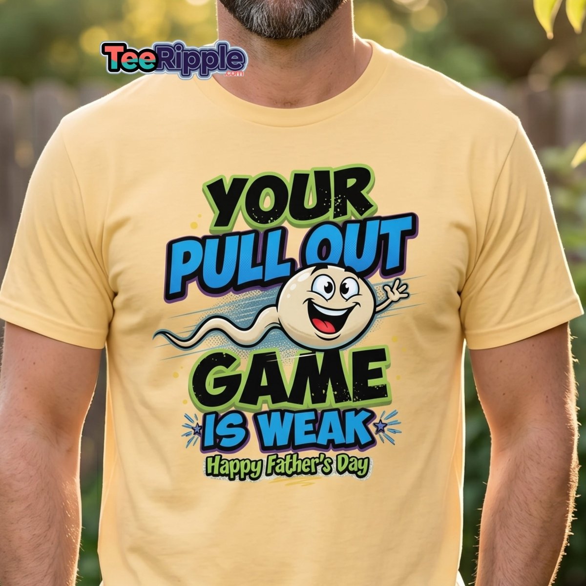 Your Pull Out Game Is Weak Funny Father's Day T-Shirt - Maroon - TeeRipple