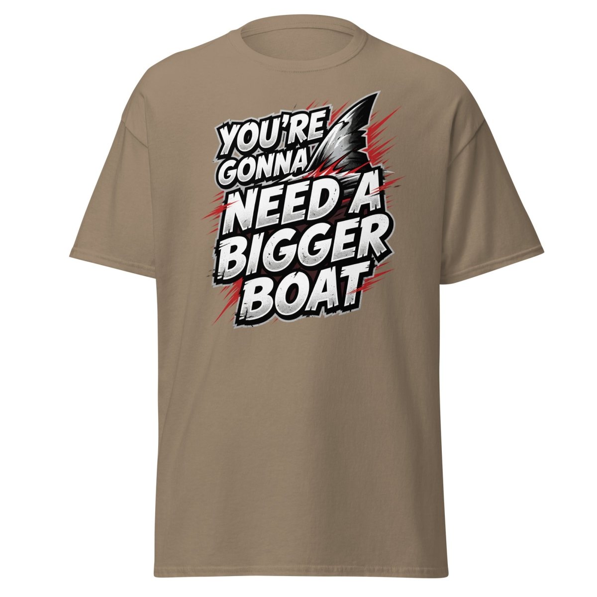 You're Gonna Need A Bigger Boat T-Shirt - Jaws Quote - Brown Savana - TeeRipple
