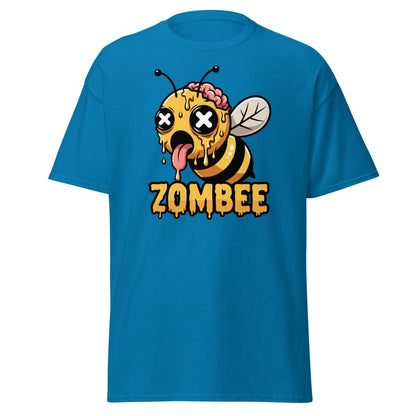 Zombee Zombie Bee T-Shirt - Funny Horror Cartoon Tee - Sapphire - TeeRipple