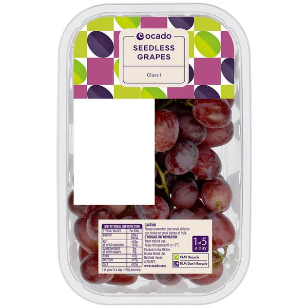 Ocado Red Seedless Grapes